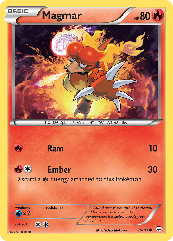 Magmar (16/83) [XY: Generations] | Gear Gaming Bentonville