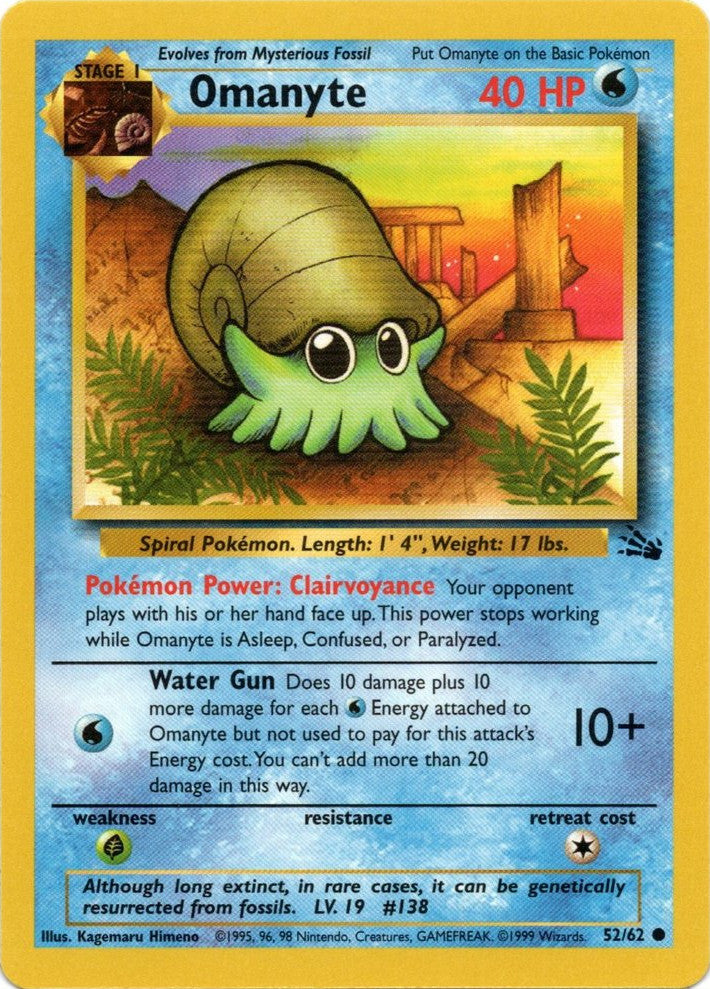 Omanyte (52/62) [Fossil Unlimited] | Gear Gaming Bentonville