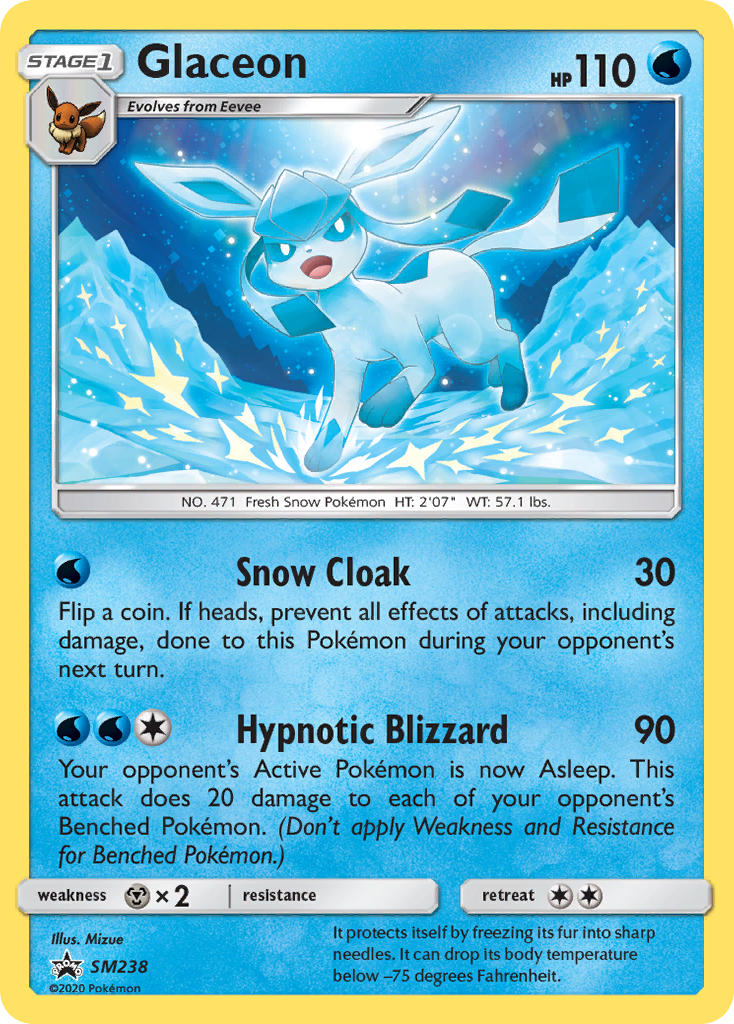 Glaceon (SM238) [Sun & Moon: Black Star Promos] | Gear Gaming Bentonville