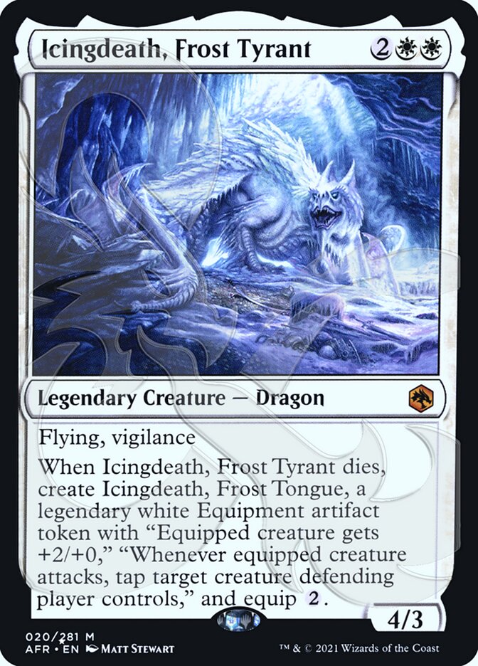 Icingdeath, Frost Tyrant (Ampersand Promo) [Dungeons & Dragons: Adventures in the Forgotten Realms Promos] | Gear Gaming Bentonville