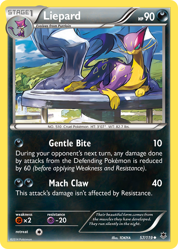 Liepard (57/119) [XY: Phantom Forces] | Gear Gaming Bentonville