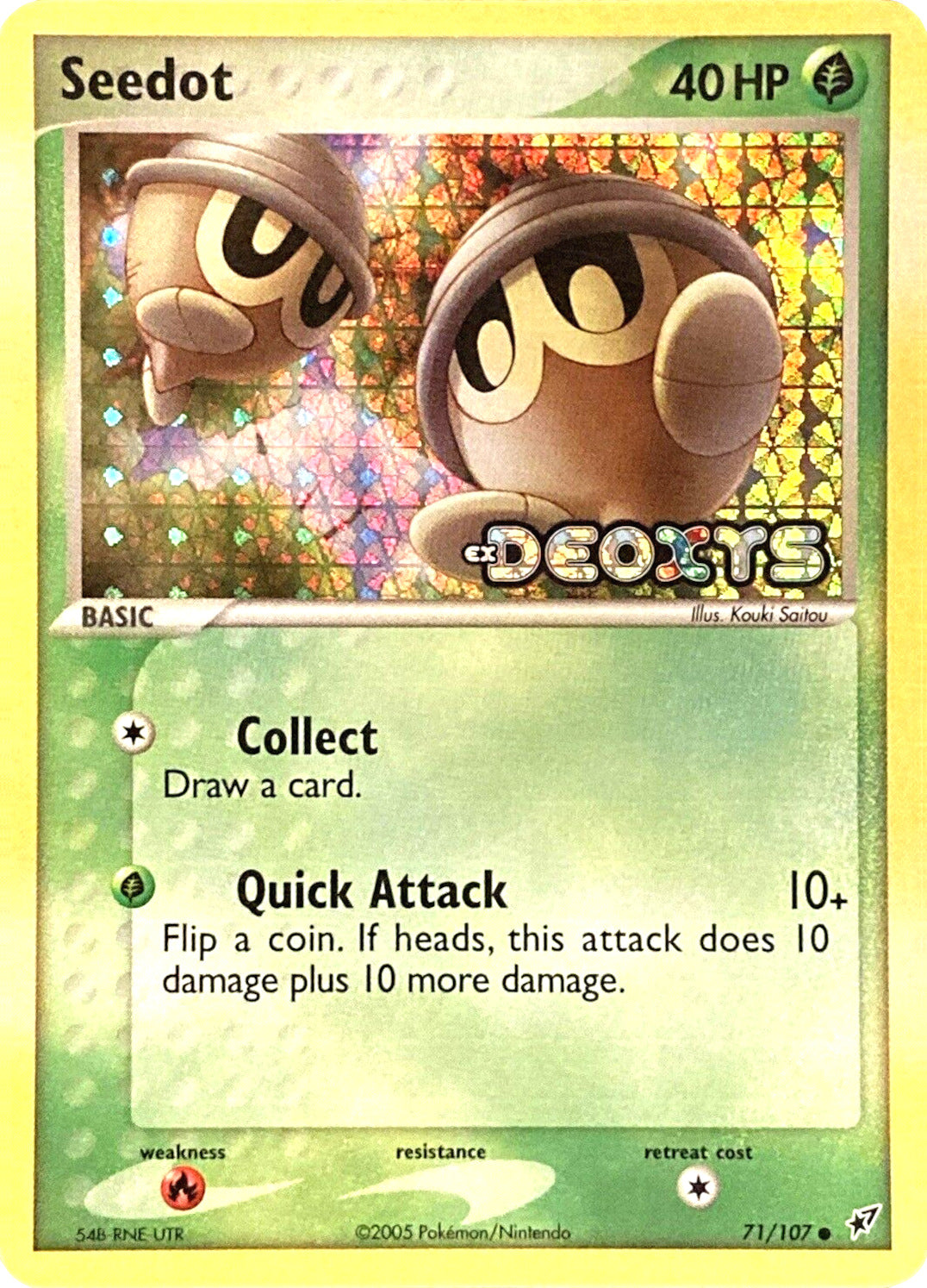 Seedot (71/107) (Stamped) [EX: Deoxys] | Gear Gaming Bentonville