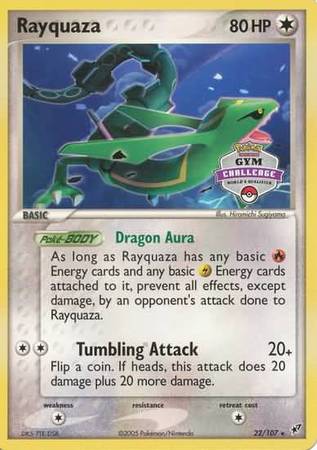 Rayquaza (22/107) (Gym Challenge Promo) [EX: Deoxys] | Gear Gaming Bentonville