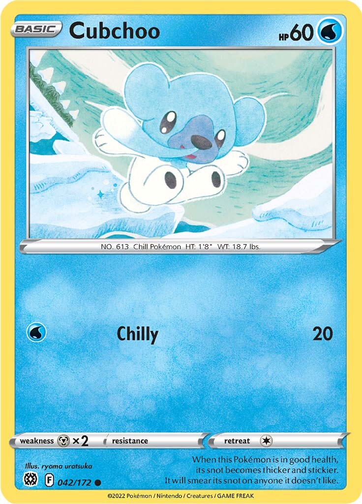 Cubchoo (042/172) [Sword & Shield: Brilliant Stars] | Gear Gaming Bentonville