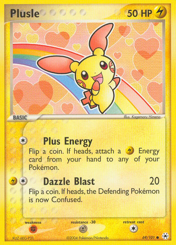 Plusle (69/101) [EX: Hidden Legends] | Gear Gaming Bentonville