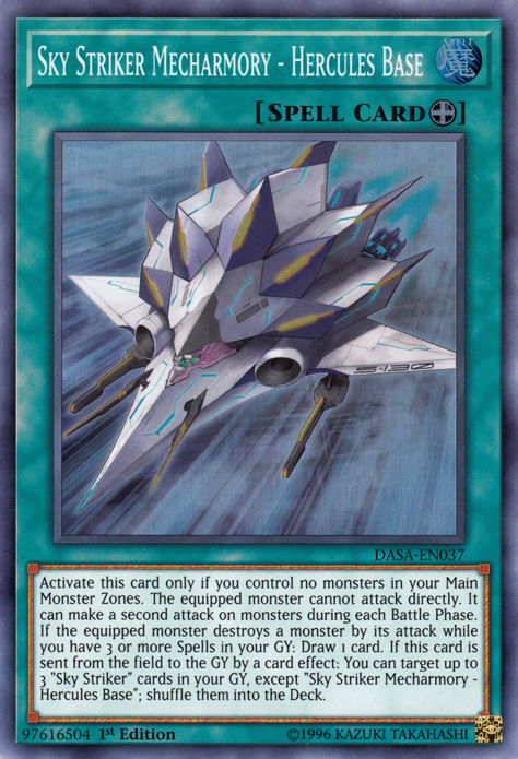 Sky Striker Mecharmory - Hercules Base [DASA-EN037] Super Rare | Gear Gaming Bentonville