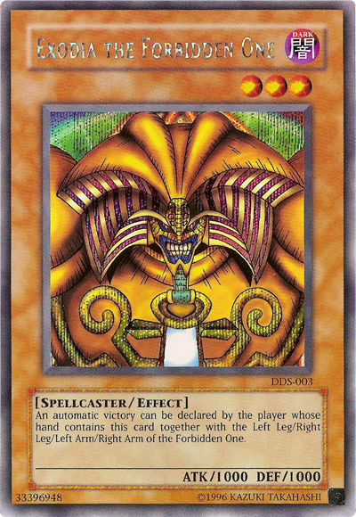 Exodia the Forbidden One (Dark Duel Stories) [DDS-003] Secret Rare | Gear Gaming Bentonville