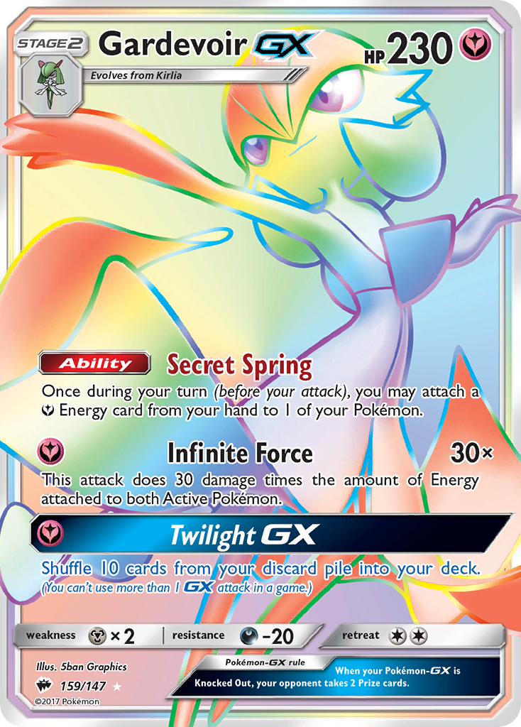 Gardevoir GX (159/147) [Sun & Moon: Burning Shadows] | Gear Gaming Bentonville