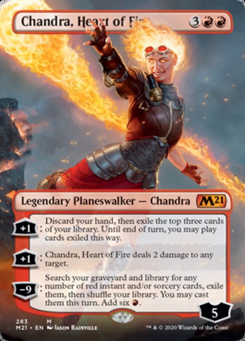 Chandra, Heart of Fire (Borderless) [Core Set 2021] | Gear Gaming Bentonville