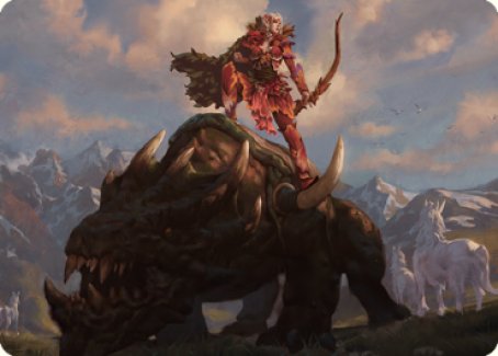 Meria's Outrider Art Card [Dominaria United Art Series] | Gear Gaming Bentonville