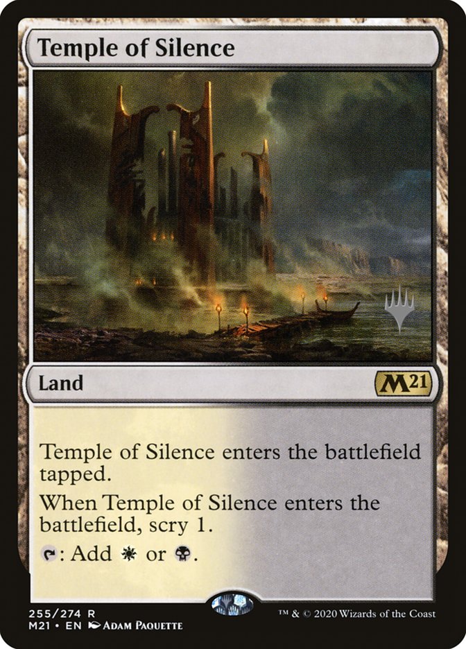 Temple of Silence (Promo Pack) [Core Set 2021 Promos] | Gear Gaming Bentonville