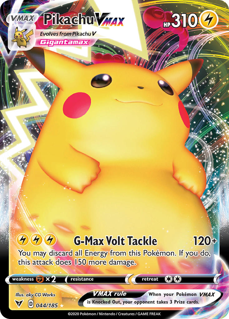 Pikachu VMAX (044/185) [Sword & Shield: Vivid Voltage] | Gear Gaming Bentonville