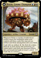 Tetzin, Gnome Champion // The Golden-Gear Colossus [The Lost Caverns of Ixalan Commander] | Gear Gaming Bentonville