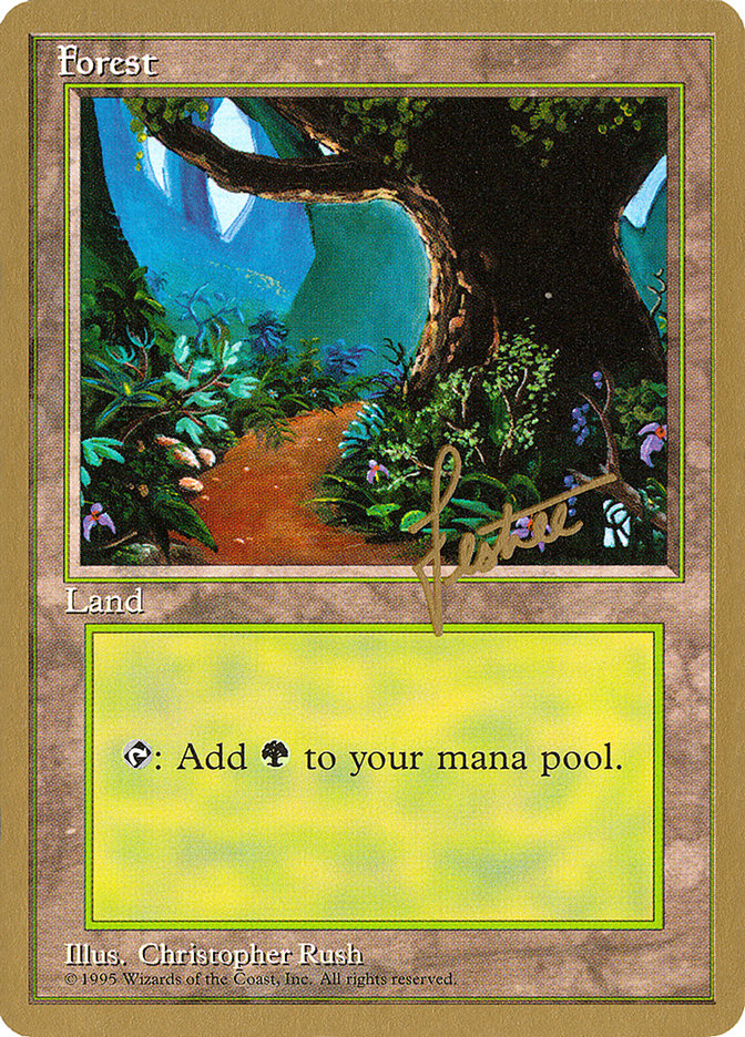 Forest (bl376) (Bertrand Lestree) [Pro Tour Collector Set] | Gear Gaming Bentonville