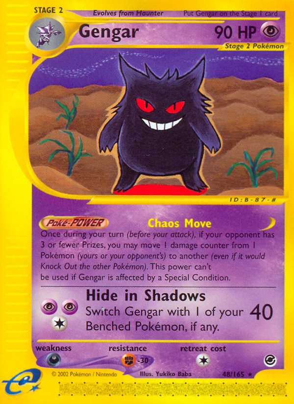 Gengar (48/165) [Expedition: Base Set] | Gear Gaming Bentonville