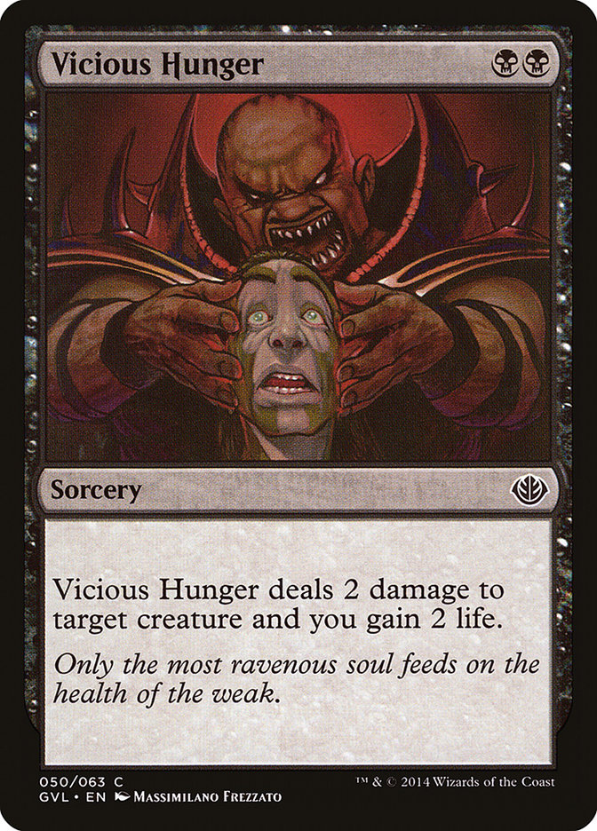 Vicious Hunger (Garruk vs. Liliana) [Duel Decks Anthology] | Gear Gaming Bentonville