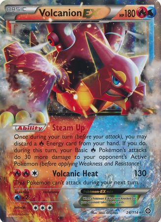 Volcanion EX (26/114) (Jumbo Card) [XY: Steam Siege] | Gear Gaming Bentonville