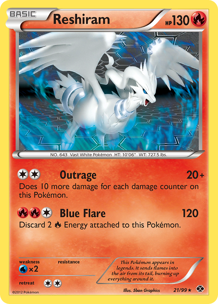 Reshiram (21/99) [Black & White: Next Destinies] | Gear Gaming Bentonville