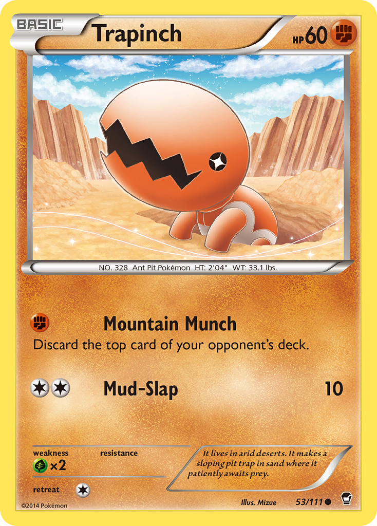 Trapinch (53/111) [XY: Furious Fists] | Gear Gaming Bentonville