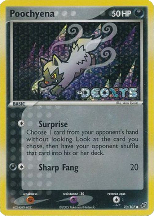 Poochyena (70/107) (Stamped) [EX: Deoxys] | Gear Gaming Bentonville