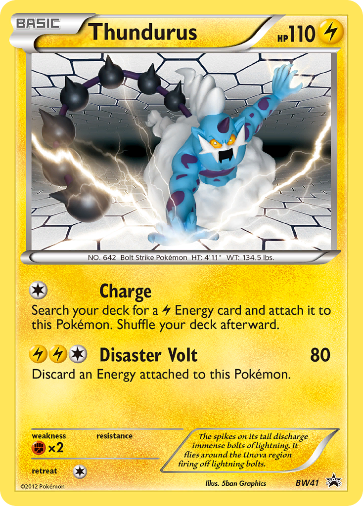 Thundurus (BW41) [Black & White: Black Star Promos] | Gear Gaming Bentonville