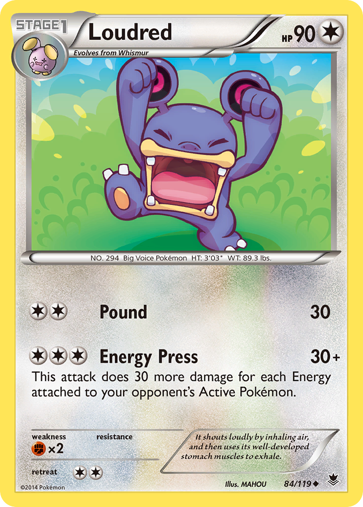 Loudred (84/119) [XY: Phantom Forces] | Gear Gaming Bentonville