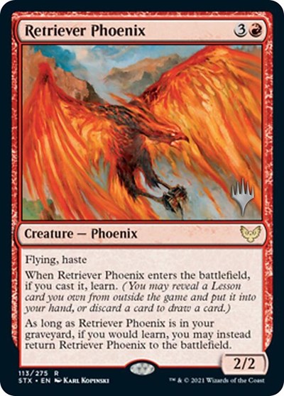 Retriever Phoenix (Promo Pack) [Strixhaven: School of Mages Promos] | Gear Gaming Bentonville