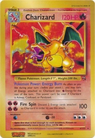 Charizard (4/102) (CoroCoro Promo) (Jumbo Card) [Base Set Unlimited] | Gear Gaming Bentonville