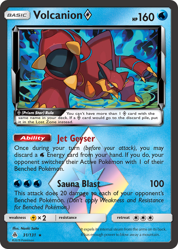 Volcanion (31/131) (Prism Star) [Sun & Moon: Forbidden Light] | Gear Gaming Bentonville