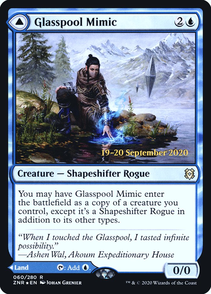 Glasspool Mimic // Glasspool Shore  [Zendikar Rising Prerelease Promos] | Gear Gaming Bentonville