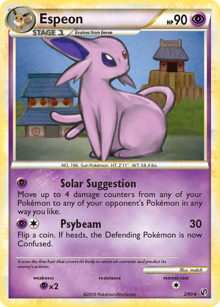 Espeon (2/90) [HeartGold & SoulSilver: Undaunted] | Gear Gaming Bentonville