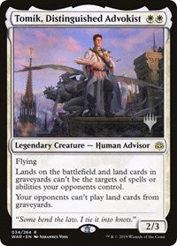 Tomik, Distinguished Advokist [Promo Pack: Throne of Eldraine] | Gear Gaming Bentonville