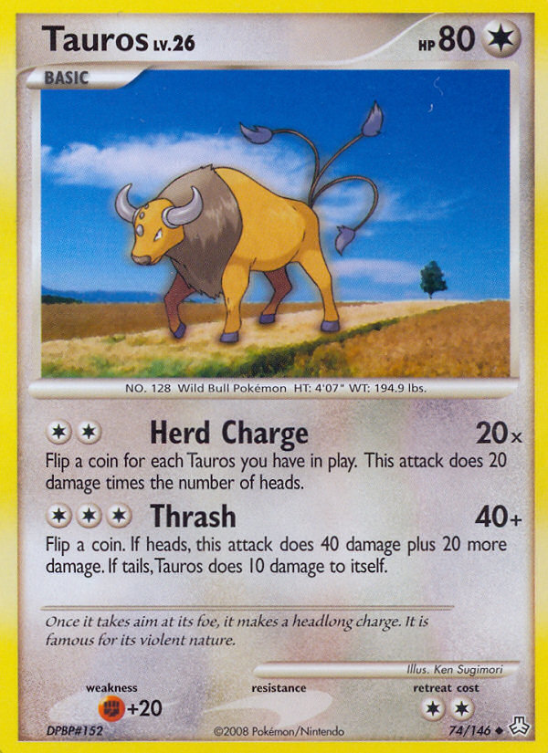 Tauros (74/146) [Diamond & Pearl: Legends Awakened] | Gear Gaming Bentonville