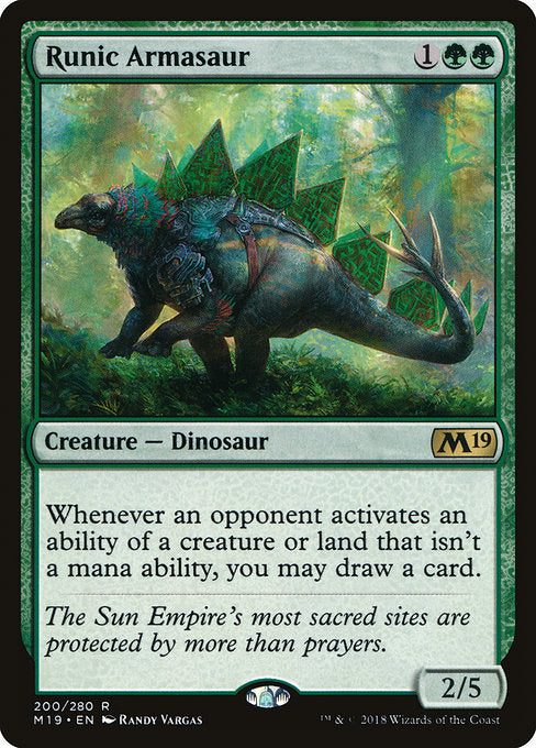 Runic Armasaur [Core Set 2019] | Gear Gaming Bentonville