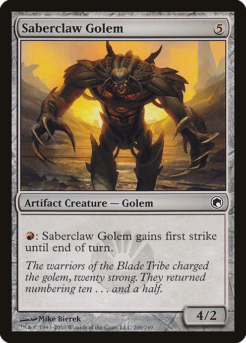 Saberclaw Golem [Scars of Mirrodin] | Gear Gaming Bentonville