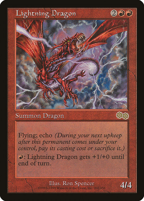 Lightning Dragon [Urza's Saga] | Gear Gaming Bentonville