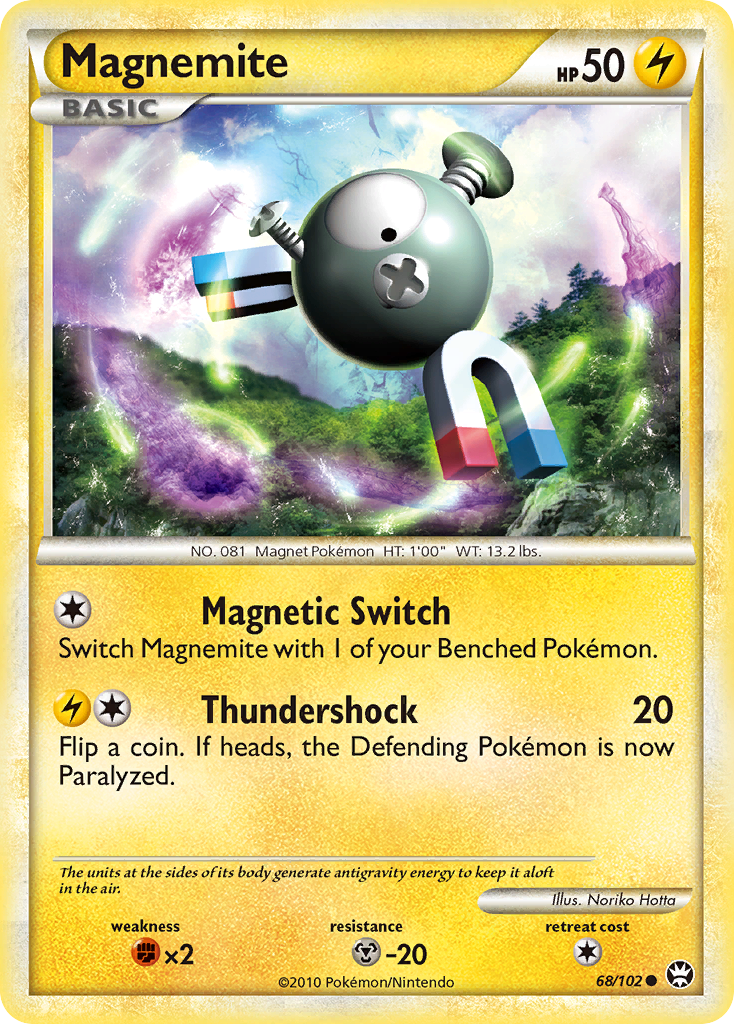 Magnemite (68/102) [HeartGold & SoulSilver: Triumphant] | Gear Gaming Bentonville