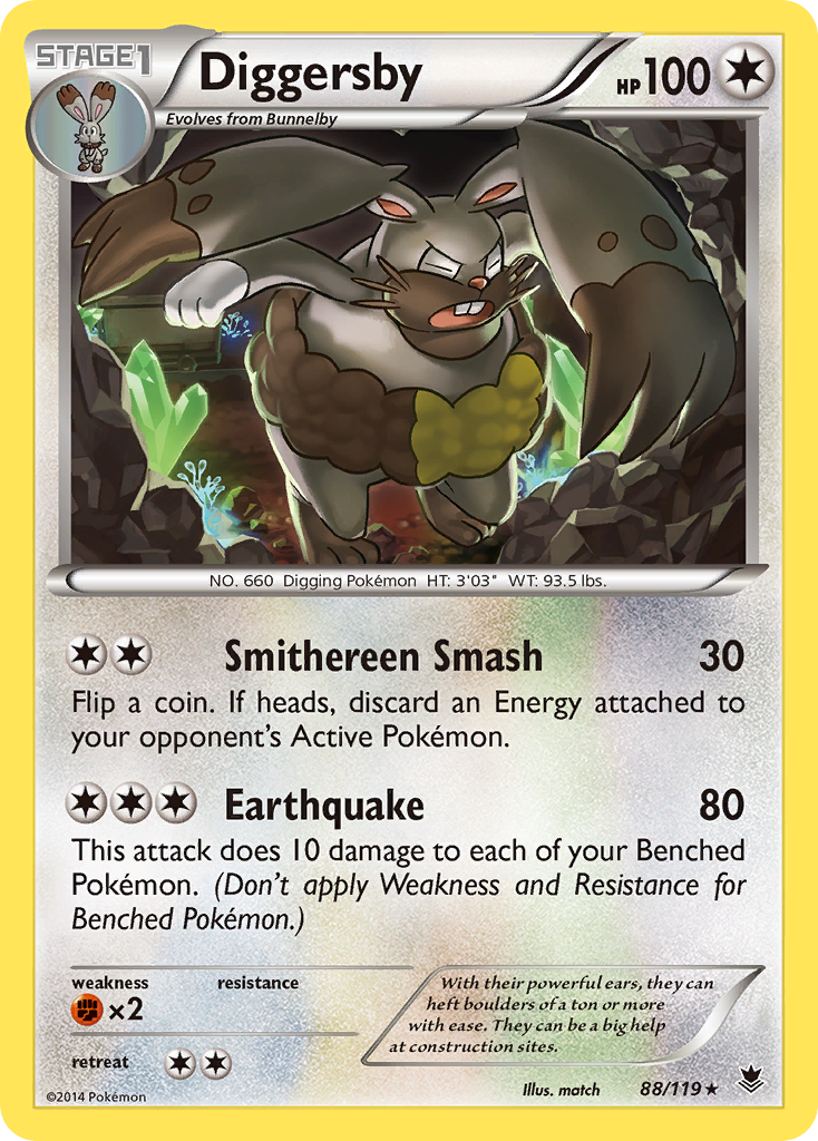 Diggersby (88/119) [XY: Phantom Forces] | Gear Gaming Bentonville