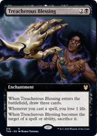 Treacherous Blessing (Extended Art) [Theros Beyond Death] | Gear Gaming Bentonville