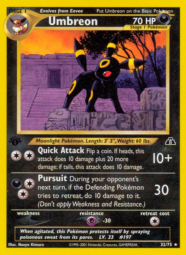 Umbreon (32/75) [Neo Discovery 1st Edition] | Gear Gaming Bentonville