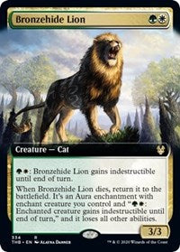 Bronzehide Lion (Extended Art) [Theros Beyond Death] | Gear Gaming Bentonville