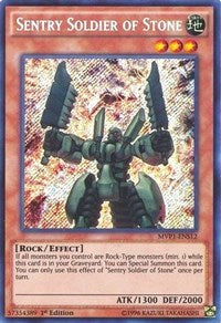 Sentry Soldier of Stone [MVP1-ENS12] Secret Rare | Gear Gaming Bentonville