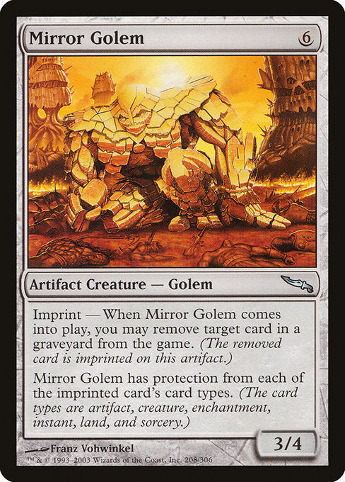 Mirror Golem [Mirrodin] | Gear Gaming Bentonville