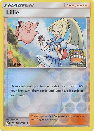 Lillie (125a/156) (Regional Promo Staff) [Sun & Moon: Ultra Prism] | Gear Gaming Bentonville