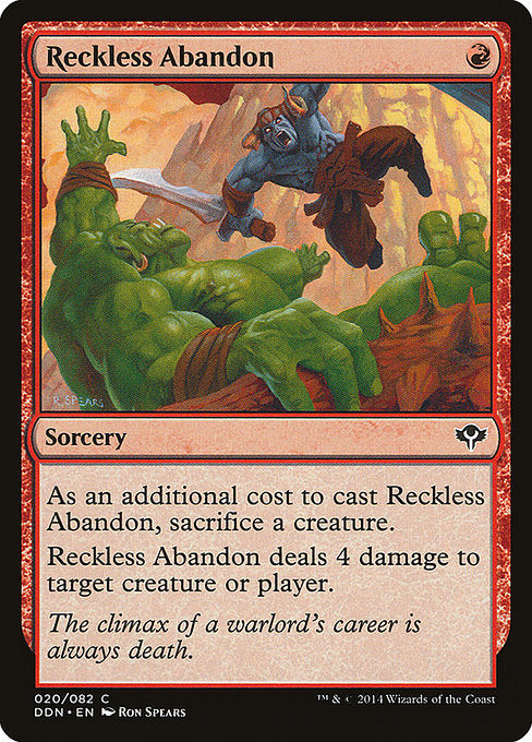 Reckless Abandon [Duel Decks: Speed vs. Cunning] | Gear Gaming Bentonville