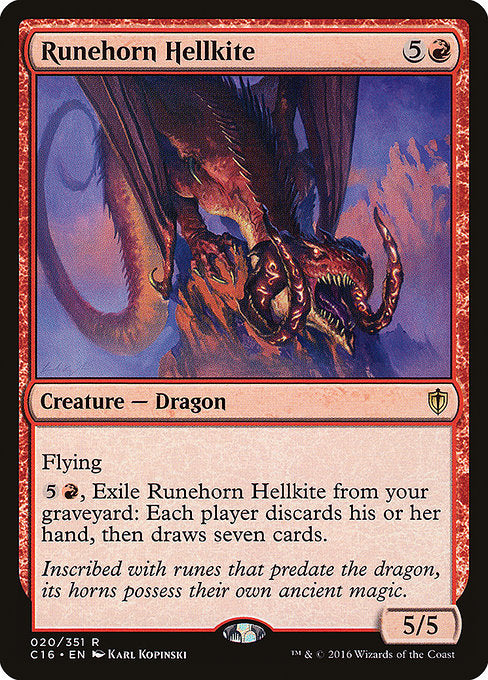 Runehorn Hellkite [Commander 2016] | Gear Gaming Bentonville