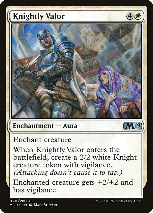 Knightly Valor [Core Set 2019] | Gear Gaming Bentonville