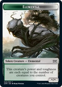 Elemental // Treasure Double-sided Token [Double Masters Tokens] | Gear Gaming Bentonville