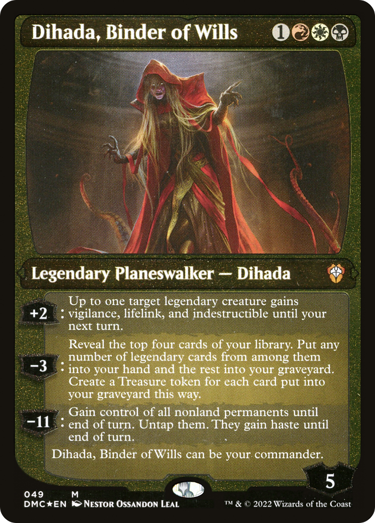 Dihada, Binder of Wills (Showcase Display Commander) [Dominaria United Commander] | Gear Gaming Bentonville