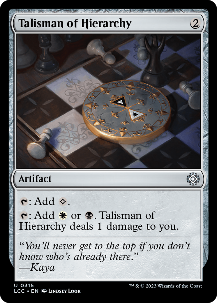 Talisman of Hierarchy [The Lost Caverns of Ixalan Commander] | Gear Gaming Bentonville